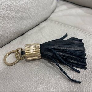 India hicks Elegant Black and Gold Tassel Keychain